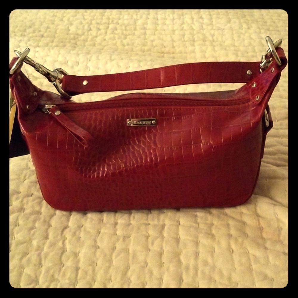 Brick red Ralph Lauren Handbag NWT